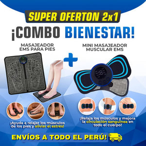 Combo MASAJEADOR de Pies + Mini Masajeador Relajante 🎁